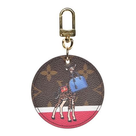 louis vuitton giraffe bag charm|Louis Vuitton luggage holder.